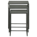 Imez 3-piece Rectangular Metal Nesting Table Grey - Furniture Now (CA)
