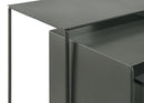Imez 3-piece Rectangular Metal Nesting Table Grey - Furniture Now (CA)