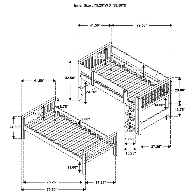 Dakota Bunk Beds - Furniture Now (CA)