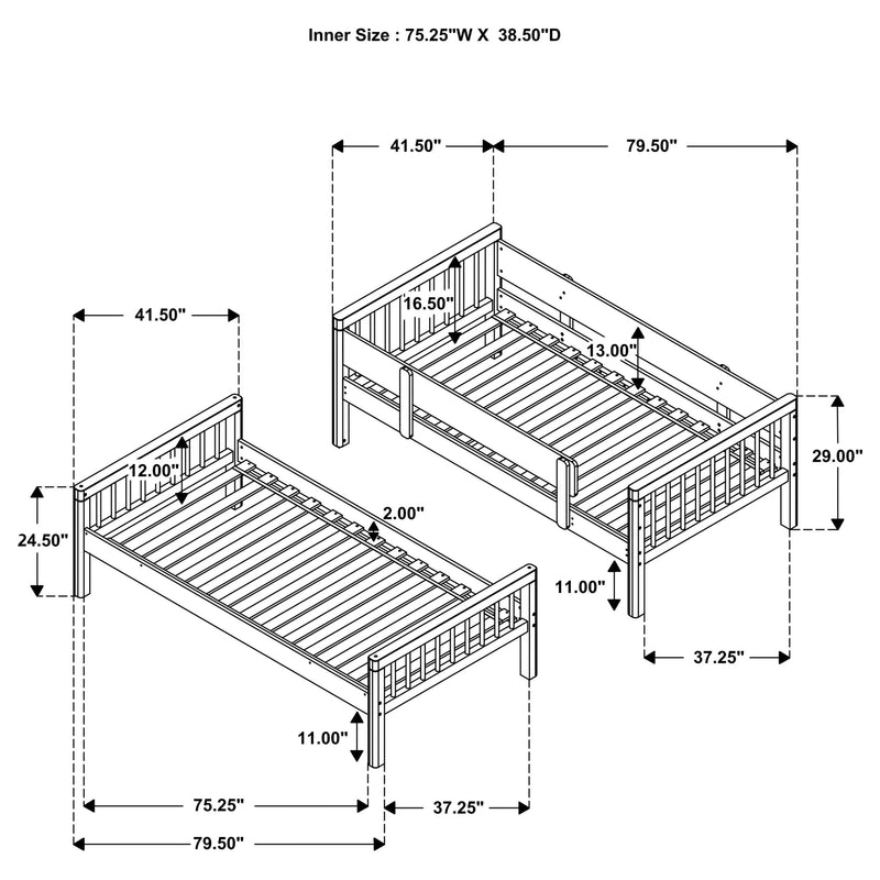 Dakota Bunk Beds - Furniture Now (CA)