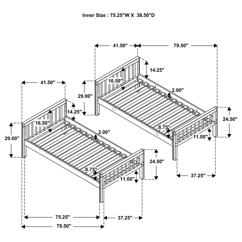 Dakota Bunk Beds - Furniture Now (CA)