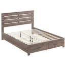 Brantford Eastern King & Queen Panel Bed Barrel Oak - Furniture Now (CA)