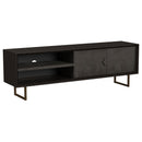 Marsden 2-door Wood 70" TV Stand Charcoal Black - Furniture Now (CA)