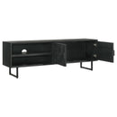 Marsden 2-door Wood 70" TV Stand Charcoal Black - Furniture Now (CA)
