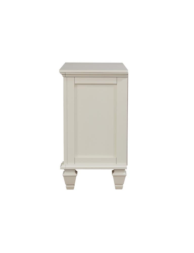 Sandy Beach 3-drawer Nightstand Cream White - Furniture Now (CA)