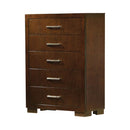 Jessica 5-drawer Chest Cappuccino - Furniture Now (CA)