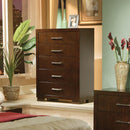 Jessica 5-drawer Chest Cappuccino - Furniture Now (CA)
