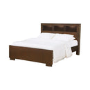 Jessica California King, E.king, & Queen Bed with Storage Headboard Cappuccino - Furniture Now (CA)