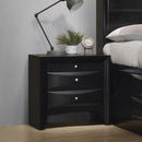 Briana Rectangular 2-drawer Nightstand Black - Furniture Now (CA)