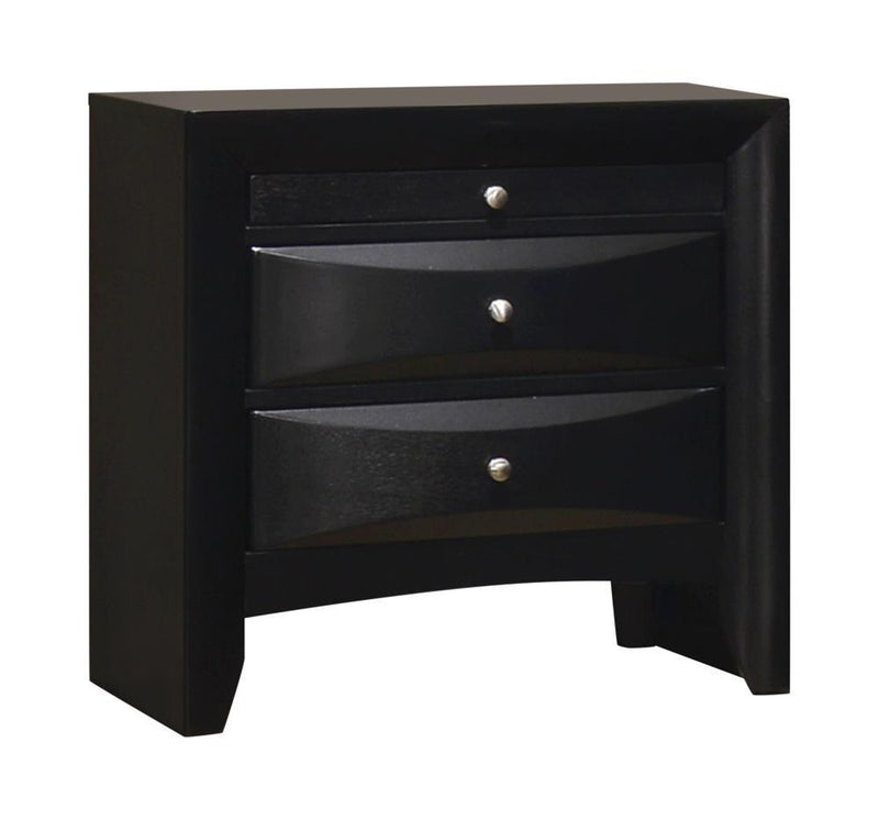 Briana Rectangular 2-drawer Nightstand Black - Furniture Now (CA)