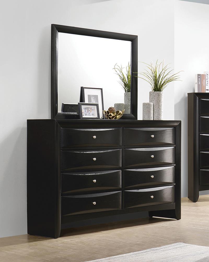 Briana Rectangular 8-drawer Dresser Black - Furniture Now (CA)