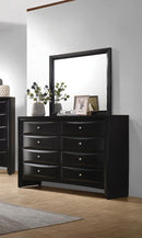 Briana Rectangle Dresser Mirror Black - Furniture Now (CA)