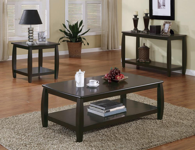 Dixon Rectangular Coffee Table with Lower Shelf Espresso - Furniture Now (CA)