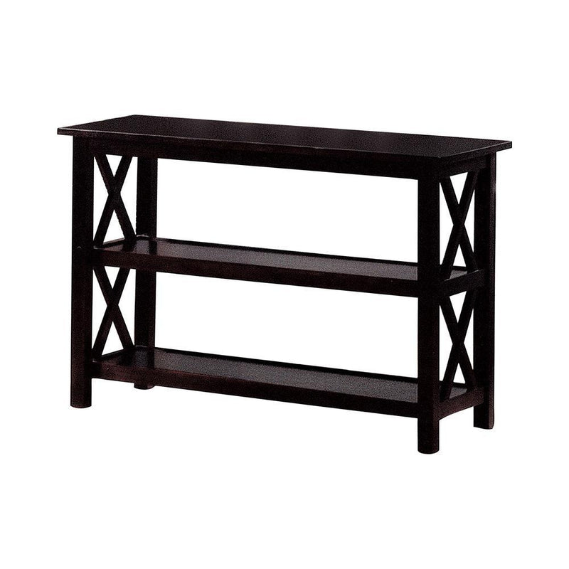 Rachelle Sofa Table with 2-shelf Deep Merlot - Furniture Now (CA)
