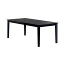 Louise Rectangular Dining Table with Extension Leaf Black - Furniture Now (CA)