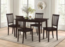 Gomez 5-piece Rectangular Dining Table Set Cappuccino - Furniture Now (CA)