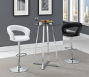Barraza 29" Adjustable Height Bar Stool White and Chrome - Furniture Now (CA)