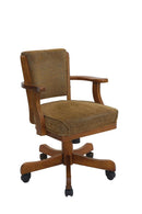 Mitchell Upholstered Game Chair Olive-brown and Amber - Furniture Now (CA)
