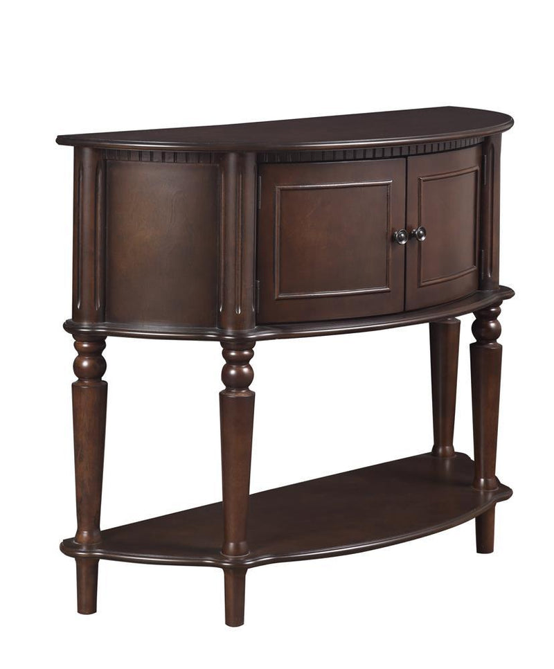 Brenda Console Table with Curved Front Brown - Furniture Now (CA)