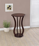 Elton Round Top Accent Table Cherry - Furniture Now (CA)
