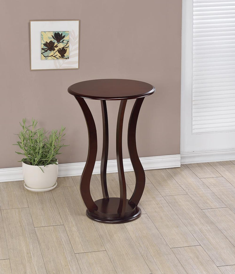 Elton Round Top Accent Table Cherry - Furniture Now (CA)