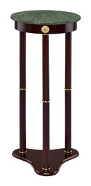 Edie Round Marble Top Accent Table Merlot - Furniture Now (CA)