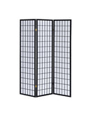 Carrie 3-panel Folding Screen Black and White - Furniture Now (CA)