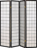 Roberto 4-panel Folding Screen Black and White - Furniture Now (CA)