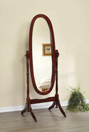 Foyet Oval Cheval Mirror Merlot - Furniture Now (CA)