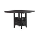 Jaden Square Counter Height Table with Storage Espresso - Furniture Now (CA)