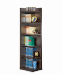 Pinckard 6-tier Corner Bookcase Cappuccino - Furniture Now (CA)
