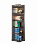 Pinckard 6-tier Corner Bookcase Cappuccino - Furniture Now (CA)