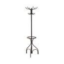 Kiefer Coat Rack with 12 Hooks Black - Furniture Now (CA)