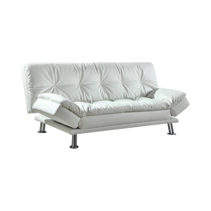 Dilleston Tufted Back Upholstered Sofa Bed Grey - Furniture Now (CA)