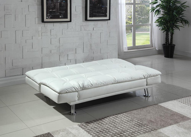 Dilleston Tufted Back Upholstered Sofa Bed Grey - Furniture Now (CA)
