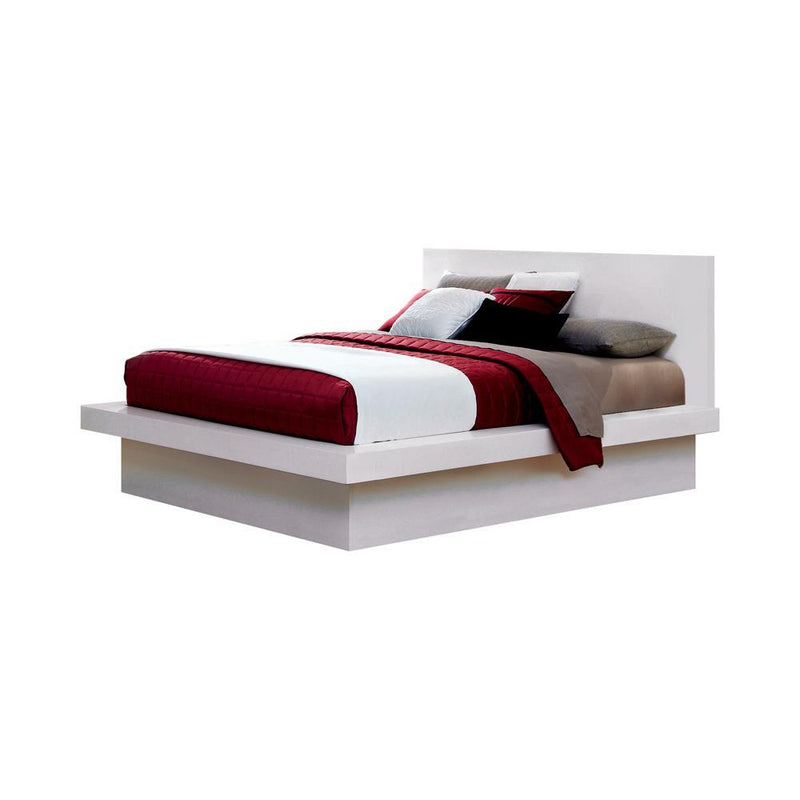 Jessica California King, E.king, & Queen Bed with Storage Headboard Cappuccino - Furniture Now (CA)