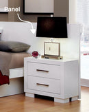Jessica Nightstand Panels White (Set of 2) - Furniture Now (CA)