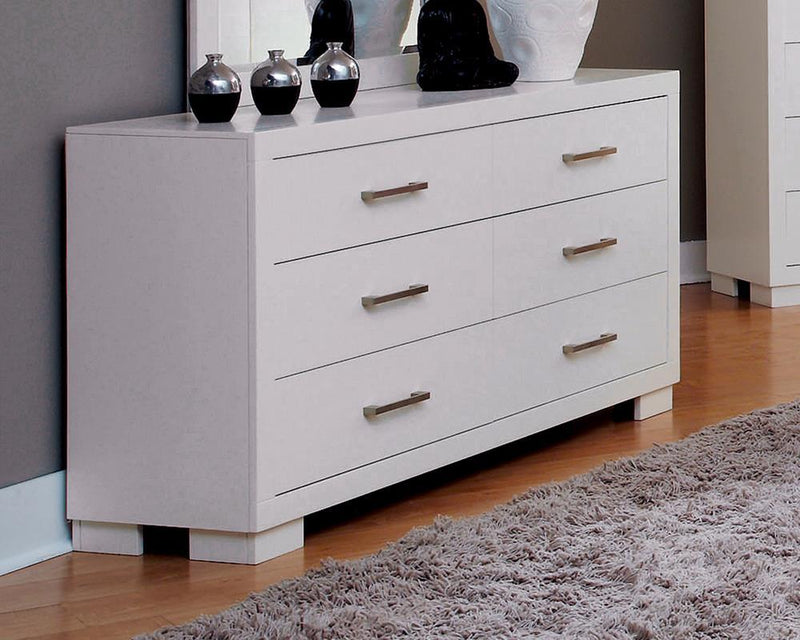 Jessica 6-drawer Dresser White - Furniture Now (CA)