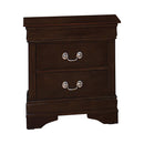 Louis Philippe 2-drawer Nightstand Cappuccino - Furniture Now (CA)