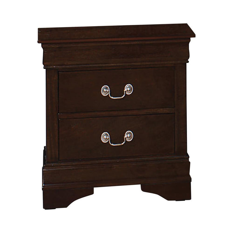 Louis Philippe 2-drawer Nightstand Cappuccino - Furniture Now (CA)