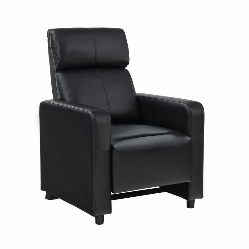 Toohey Home Theater Push Back Recliner Black - Furniture Now (CA)