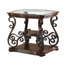 Laney End Table Deep Merlot and Clear - Furniture Now (CA)