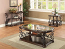 Laney Coffee Table Deep Merlot and Clear - Furniture Now (CA)
