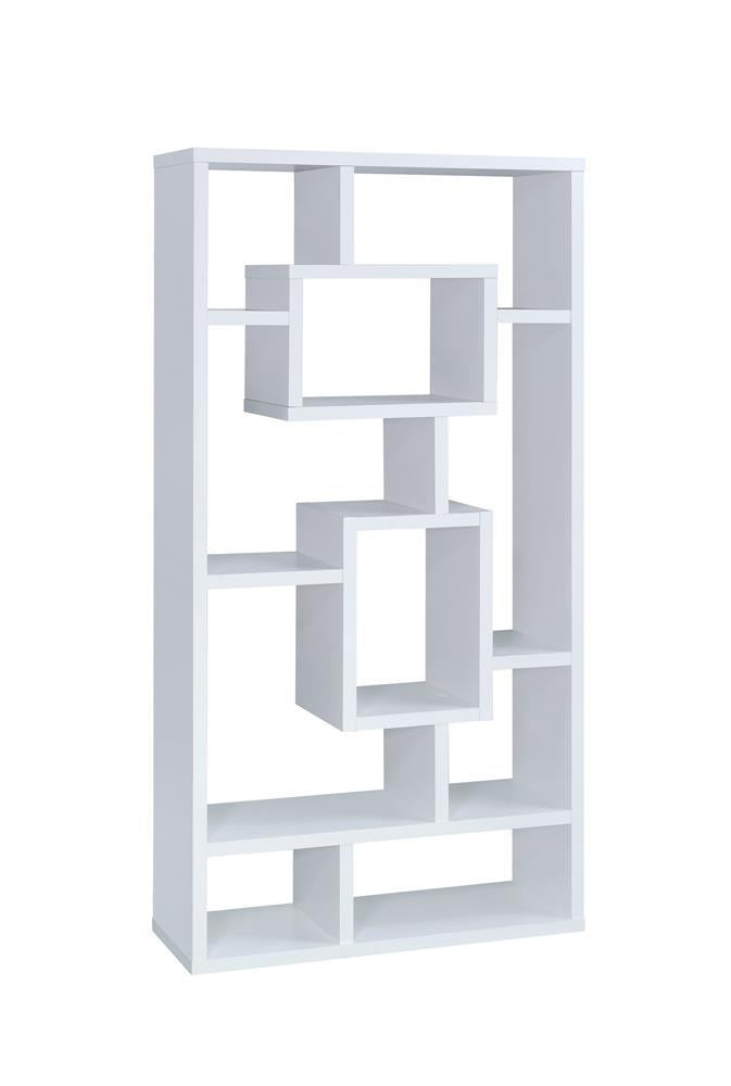 Howie 10-shelf Bookcase White - Furniture Now (CA)