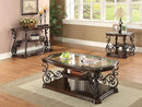 Laney Sofa Table Deep Merlot and Clear - Furniture Now (CA)