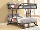 Stephan Full Over Full Bunk Bed Gunmetal - Furniture Now (CA)