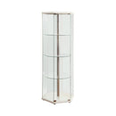 Traditional Glass Hexagon Curio Cabinet - Furniture Now (CA)