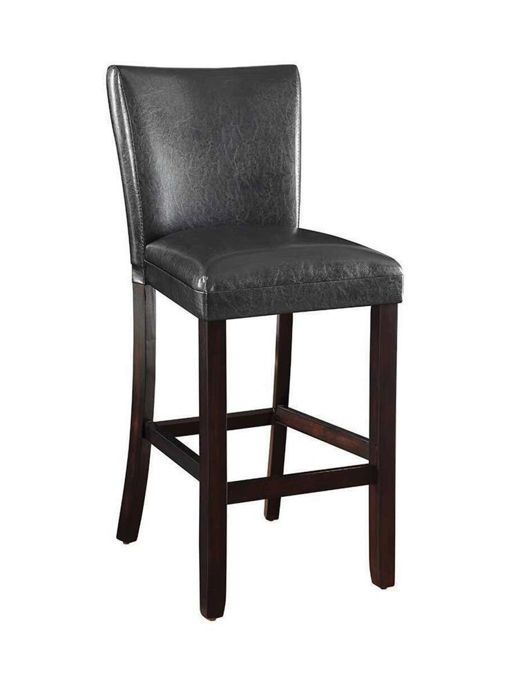Alberton Upholstered Bar Stools Black and Cappuccino (Set of 2) - Furniture Now (CA)