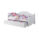 Julie Ann Twin Daybed with Trundle White - Furniture Now (CA)