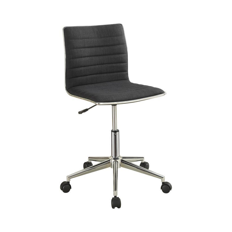 Chryses Adjustable Height Office Chair Black and Chrome - Furniture Now (CA)